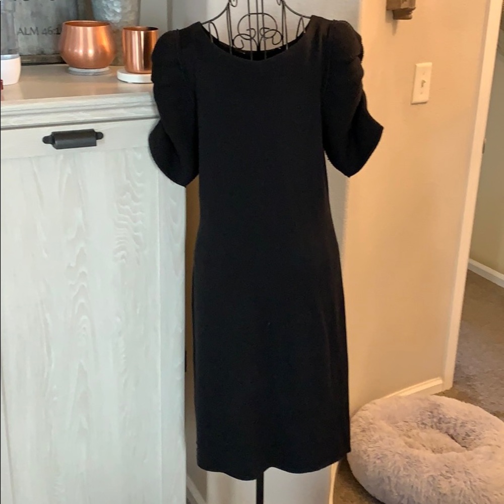 Ann Taylor Black Sweater Dress - Picture 3 of 5